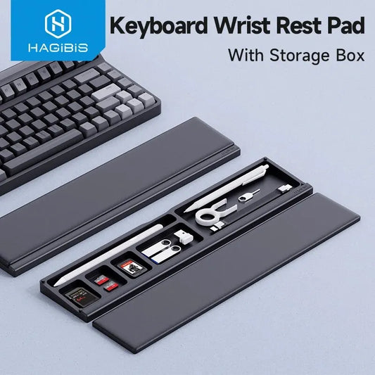 Keyboard Wrist Rest Pad  Storage Box Easy for Office Home